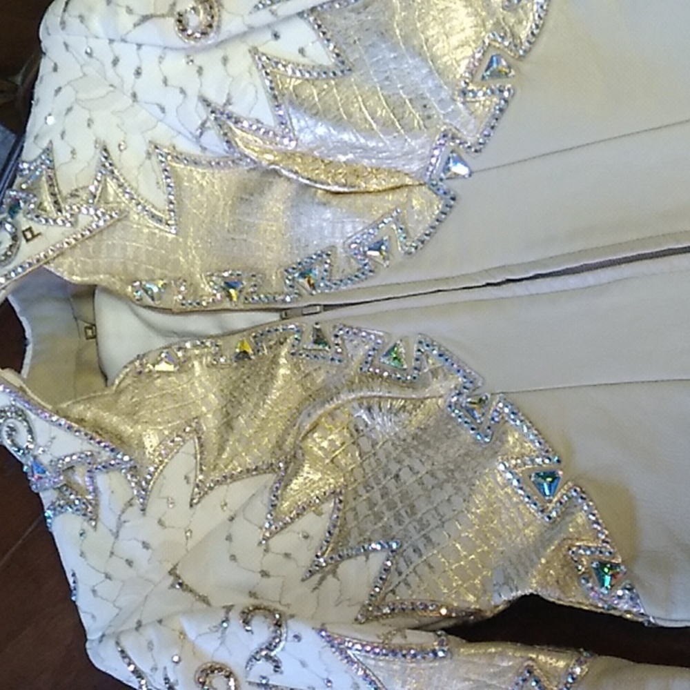 Absolutely Beautiful Gold Multicolored Jeweled Ja… - image 4